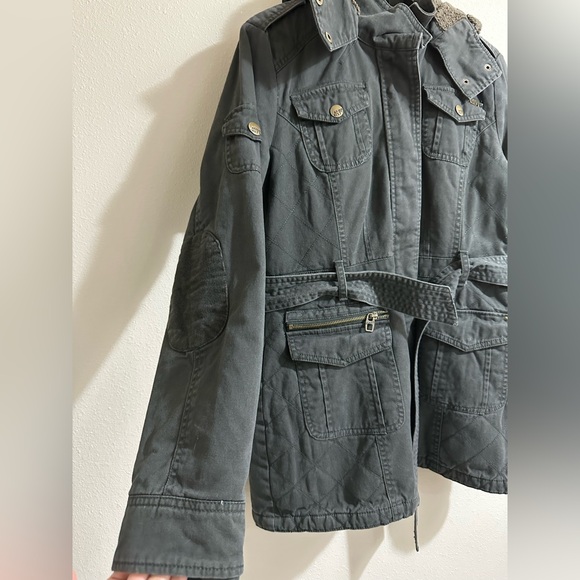 Miss Sixty Y2k Hooded Utility Jacket with Belt in Small - Picture 3 of 11